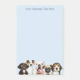 Aangepaste tekst Cute Puppies Post-it® Notes