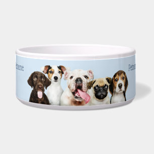 Aangepaste tekst Cute Puppies Voerbakje