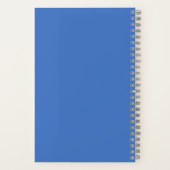 Aangepaste tekst Cute Staffy Lab hond Botten Blauw Notitieboek (Achterkant)