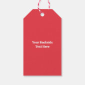 Aangepaste tekst Dabbing Dancing Santa Cadeaulabel (Achterkant)