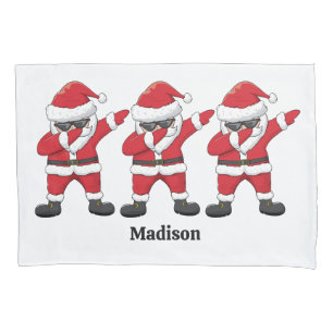 Aangepaste tekst Dabbing Dancing Santa Kussensloop