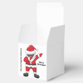 Aangepaste tekst Dabbing Dansende Kerstman Bedankdoosjes (Geopend)