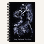 Aangepaste tekst dansen paar notitieboek (Voorkant)