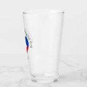 Aangepaste tekst De Filippijnse vlag Hart Glas (Links)