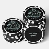 Aangepaste tekst DEADMONTON poker chips (Opstapeling)