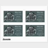 Aangepaste tekst DEADMONTON stickers (Vel)