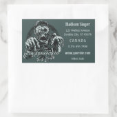 Aangepaste tekst DEADMONTON stickers (Tas)