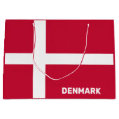 Aangepaste tekst Denemarken vlag Groot Cadeauzakje (Voorkant)