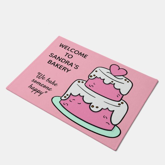 Aangepaste tekst deurmat BAKERY (Schuin)