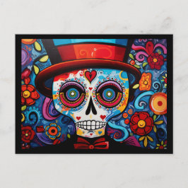Aangepaste tekst 💀 Día de Muertos Briefkaart