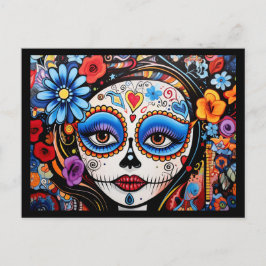 Aangepaste tekst 💀 Día de Muertos Briefkaart