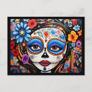 Aangepaste tekst 💀 Día de Muertos Briefkaart