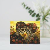Aangepaste tekst 💀 Día de Muertos Briefkaart (Staand voorkant)