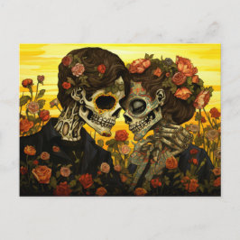 Aangepaste tekst 💀 Día de Muertos Briefkaart