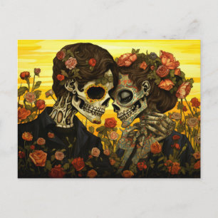 Aangepaste tekst 💀 Día de Muertos Briefkaart