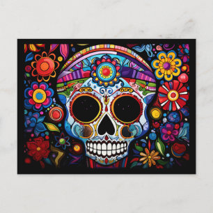 Aangepaste tekst 💀 Día de Muertos Briefkaart