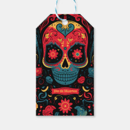 Aangepaste tekst Dia de Muertos☠️ Eeuwige Herinner Cadeaulabel