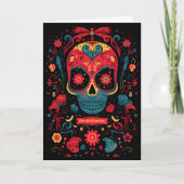 Aangepaste tekst Dia de Muertos☠️ Eeuwige Herinner Feestdagen Kaart (Voorkant)