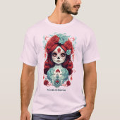 Aangepaste tekst Dia de Muertos☠️ Eeuwige Herinner T-shirt (Voorkant)