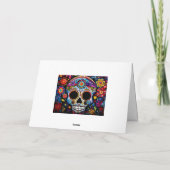 Aangepaste tekst 💀 Día de Muertos Kaart (Achterkant)