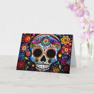 Aangepaste tekst 💀 Día de Muertos Kaart