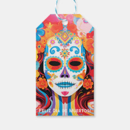 Aangepaste tekst Dia de Muertos La Calavera Catrin Cadeaulabel