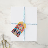 Aangepaste tekst Dia de Muertos La Calavera Catrin Cadeaulabel (Met Touw)