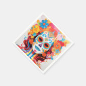 Aangepaste tekst Dia de Muertos La Calavera Catrin Servet (Hoek)