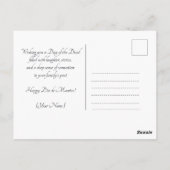 Aangepaste tekst Dia de Muertos La Calavera Garban Briefkaart (Achterkant)