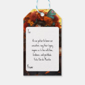 Aangepaste tekst Dia de Muertos La Calavera Garban Cadeaulabel (Achterkant)