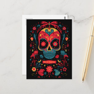 Aangepaste tekst Dia de Muertos☠️ Remembrance Radi Briefkaart