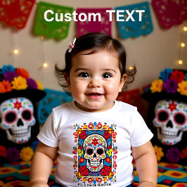 Aangepaste tekst Dia de Muertos Suikerschedel