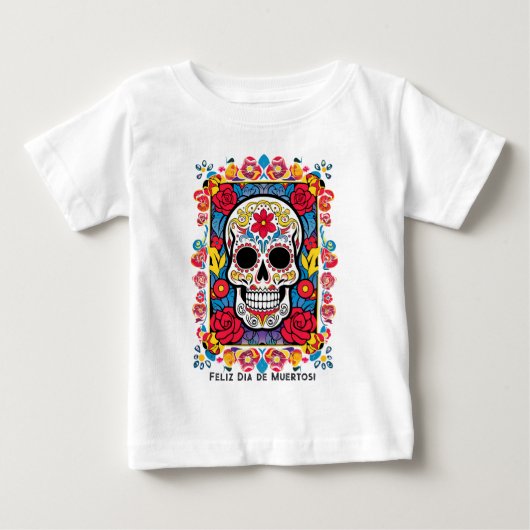 Aangepaste tekst Dia de Muertos Suikerschedel (Voorkant)