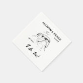 Aangepaste tekst die ik ook doe hond Bulldog trouw Servet (Hoek)