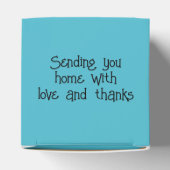 Aangepaste tekst Dinking Snowman Bedankdoosjes (Bovenkant)