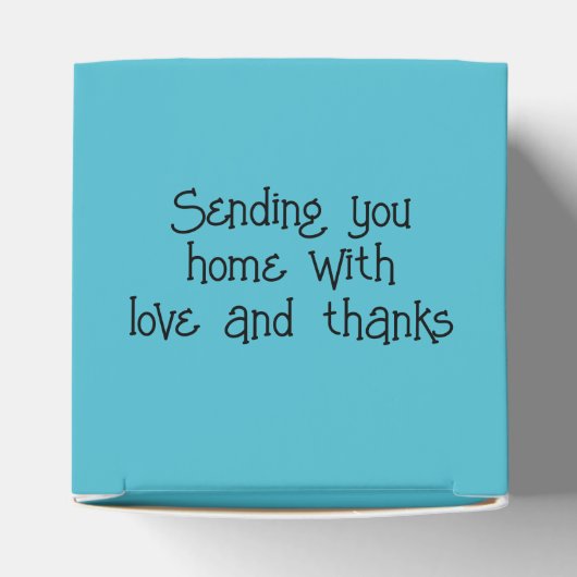 Aangepaste tekst Dinking Snowman Bedankdoosjes (Bovenkant)