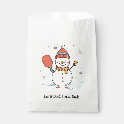 Aangepaste tekst Dinking Snowman Bedankzakje (Voorkant)