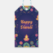 Aangepaste tekst, Diwali Bliss Label – Light & Joy Cadeaulabel (Voorkant)