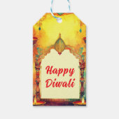Aangepaste tekst, Diwali Delight Label Cadeaulabel (Voorkant)