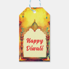 Aangepaste tekst, Diwali Delight Label Cadeaulabel