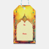 Aangepaste tekst, Diwali Delight Label Cadeaulabel (Achterkant)