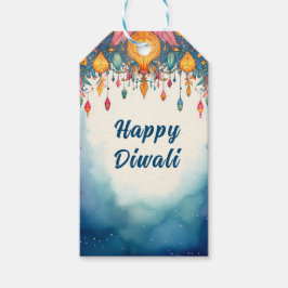 Aangepaste tekst, Diwali Feestelijk & Helder Cadeaulabel