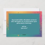 Aangepaste tekst, Diwali Festival Glow Feestdagenkaart (Achterkant)