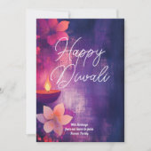 Aangepaste tekst Diwali Glow & Grace Kaart (Voorkant)