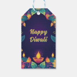 Aangepaste tekst, Diwali Glow – Light & Celebrate Cadeaulabel