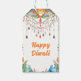 Aangepaste tekst, Diwali Harmony Label Cadeaulabel