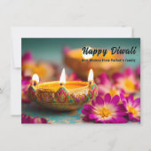 Aangepaste tekst, Diwali Luminous Traditions Feestdagenkaart (Voorkant)