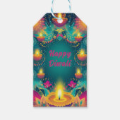 Aangepaste tekst, Diwali Serenity Label – Light &  Cadeaulabel (Voorkant)