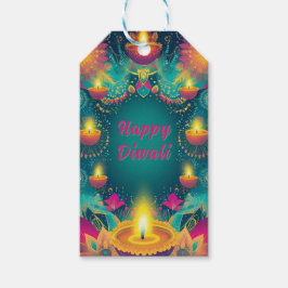 Aangepaste tekst, Diwali Serenity Label – Light &  Cadeaulabel