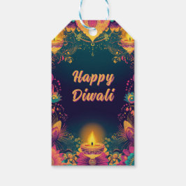 Aangepaste tekst, Diwali Splendor – Licht & Vieren Cadeaulabel